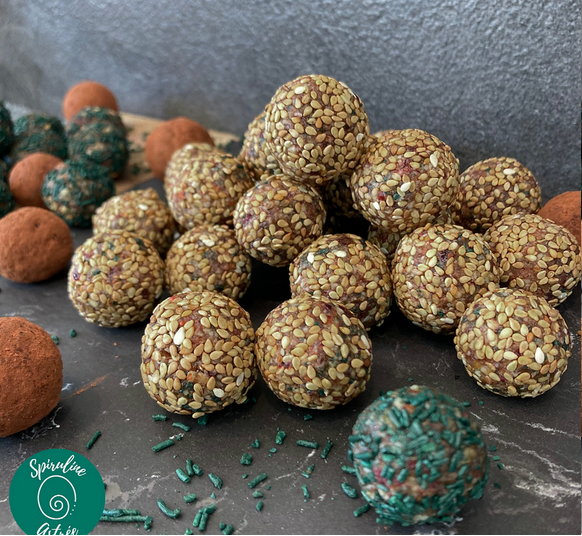 Energy balls spiruline